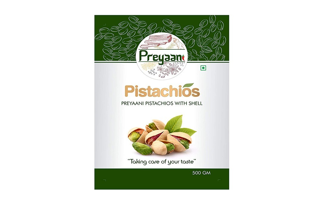 Preyaani Pistachios    Pack  500 grams